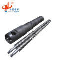 Factory Price Bimetallic Screw Barrel Conical Twin For PVC Pipe  Extruder